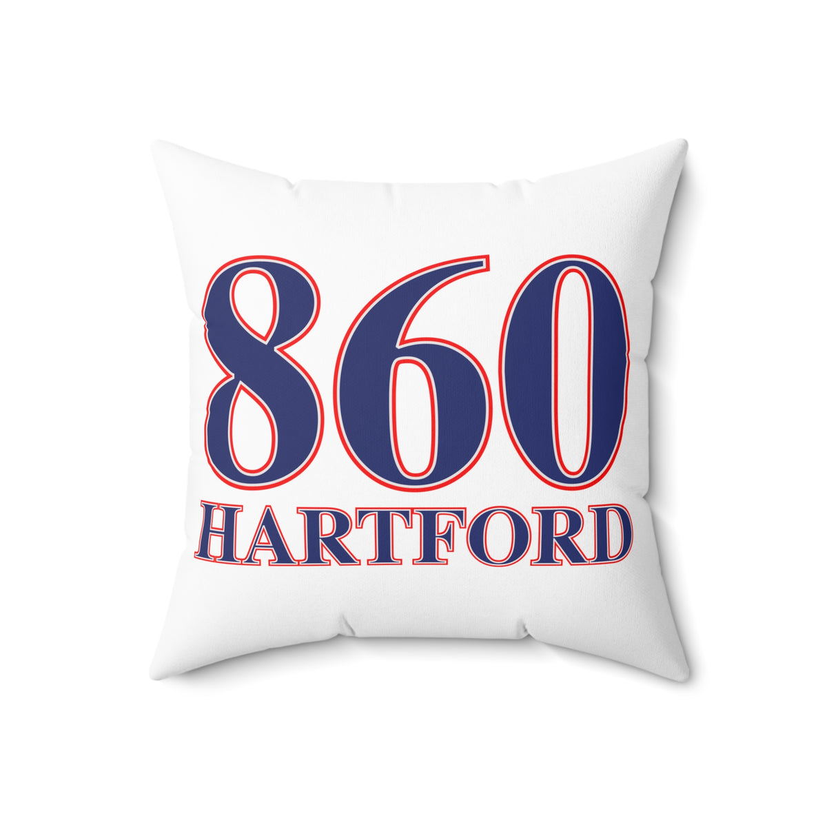 860 Hartford Red, White & Blue Spun Polyester Square Pillow