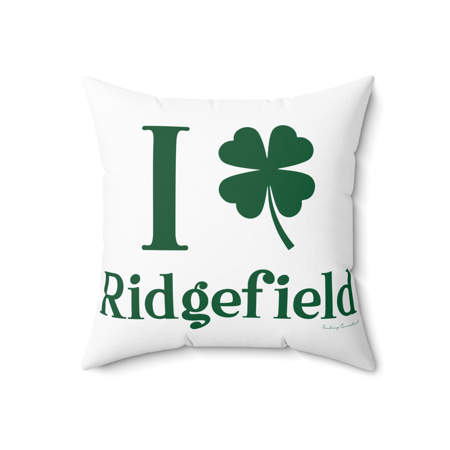 I Clover Ridgefield  Spun Polyester Square Pillow