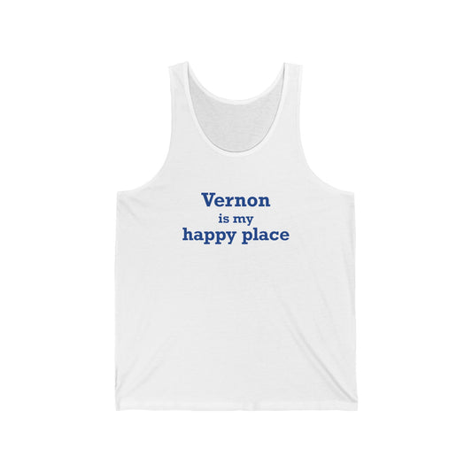 Vernon is My Happy Place  Unisex Jersey Tank Top