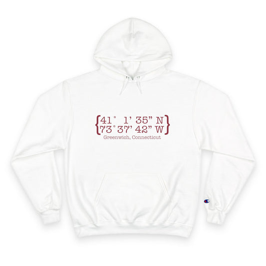 Greenwich Coordinates Champion Hoodie