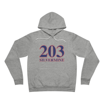203 Silvermine Red, White & Blue Unisex Sponge Fleece Pullover Hoodie