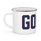 Goose Zip Code Blue & Purple Enamel Camping Mug