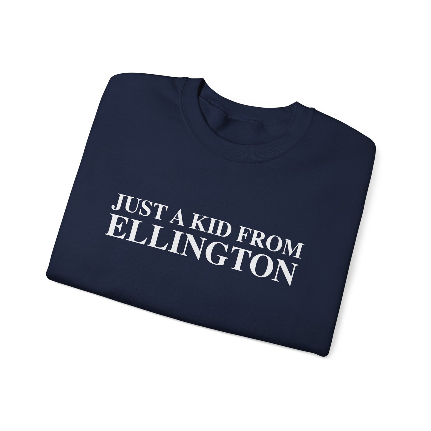Just a kid from Ellington Unisex Heavy Blend™ Crewneck Sweatshirt