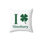 I Clover Simsbury Spun Polyester Square Pillow