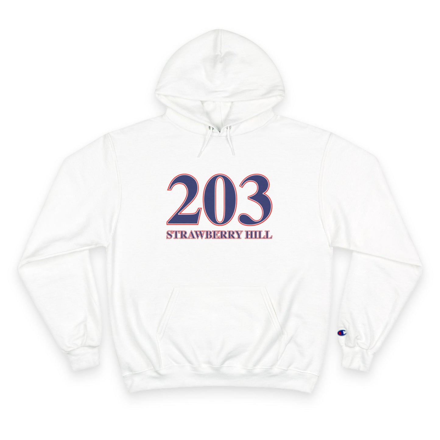 203 Strawberry Hill Red, White & Blue Champion Hoodie
