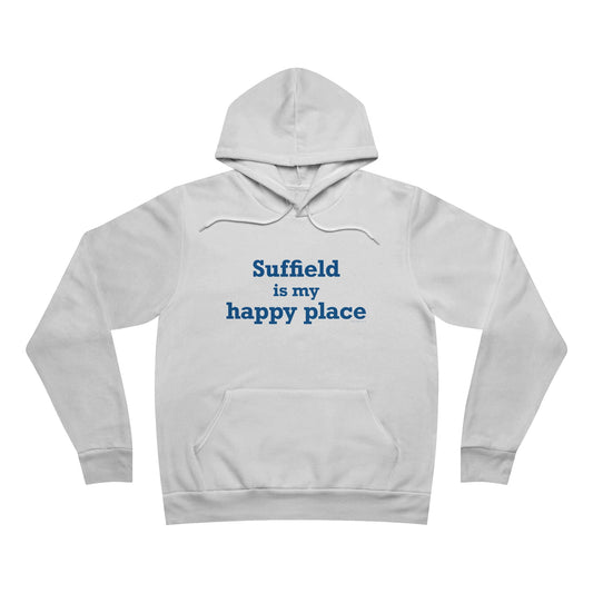 Suffield is My Happy Place Unisex Sponge Fleece Pullover Hoodie
