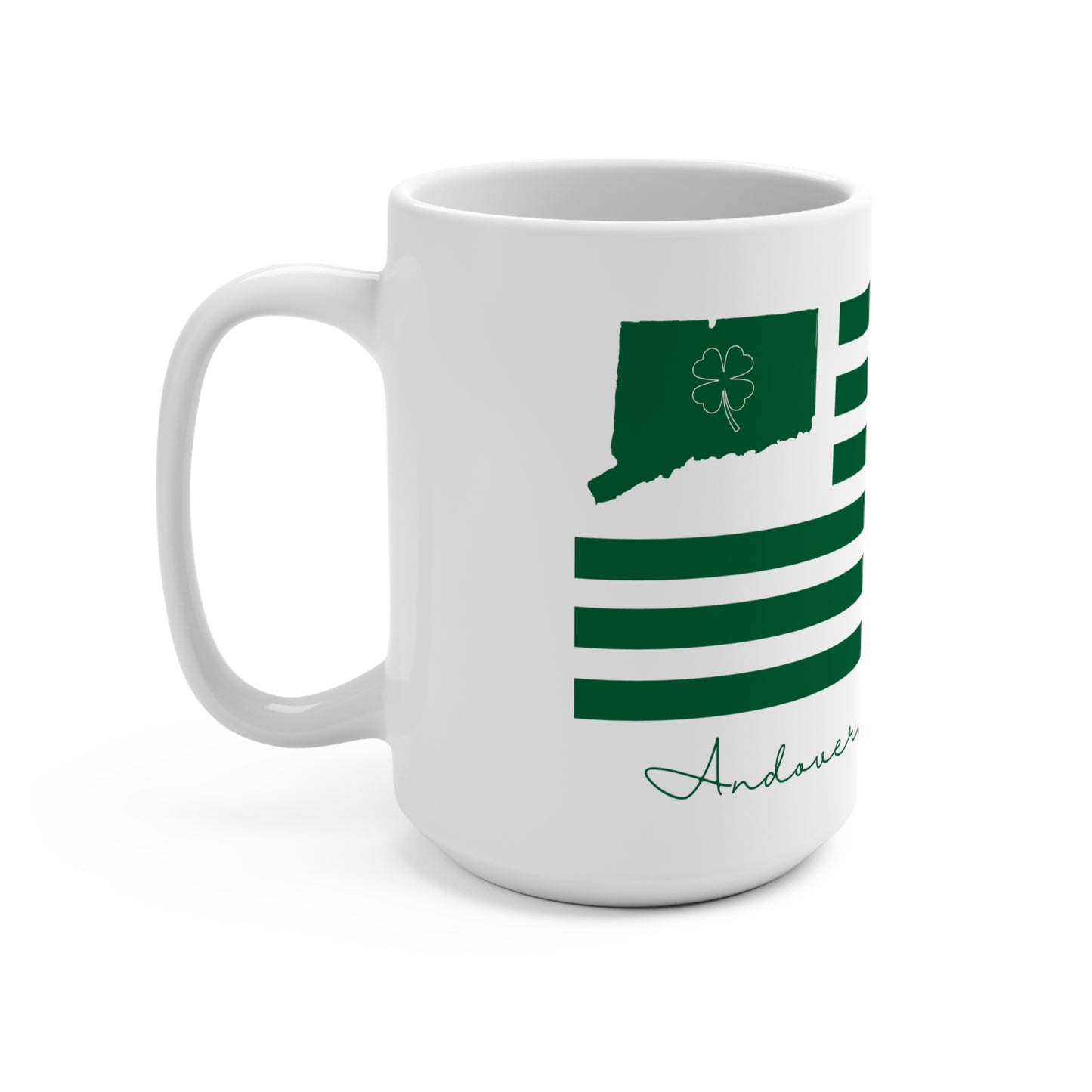 Andover Connecticut St. Patrick’s Day Flag  Mug 15oz