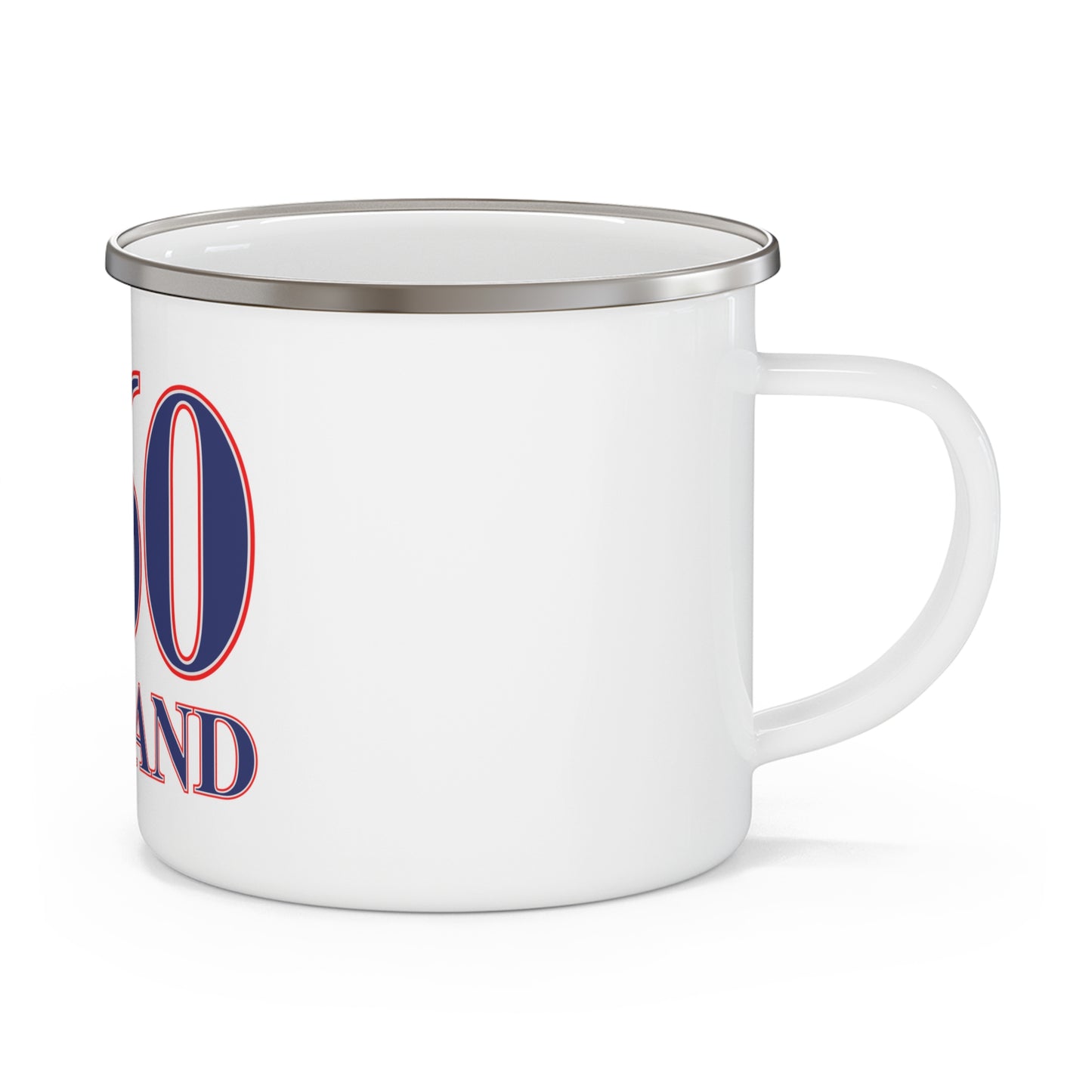 860 Tolland Red, White & Blue Enamel Camping Mug