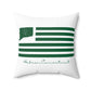Hebron Connecticut St. Patrick’s Day Flag Spun Polyester Square Pillow