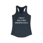 I Really Really Miss Greenfield Hill Women's Ideal Racerback Tank Top