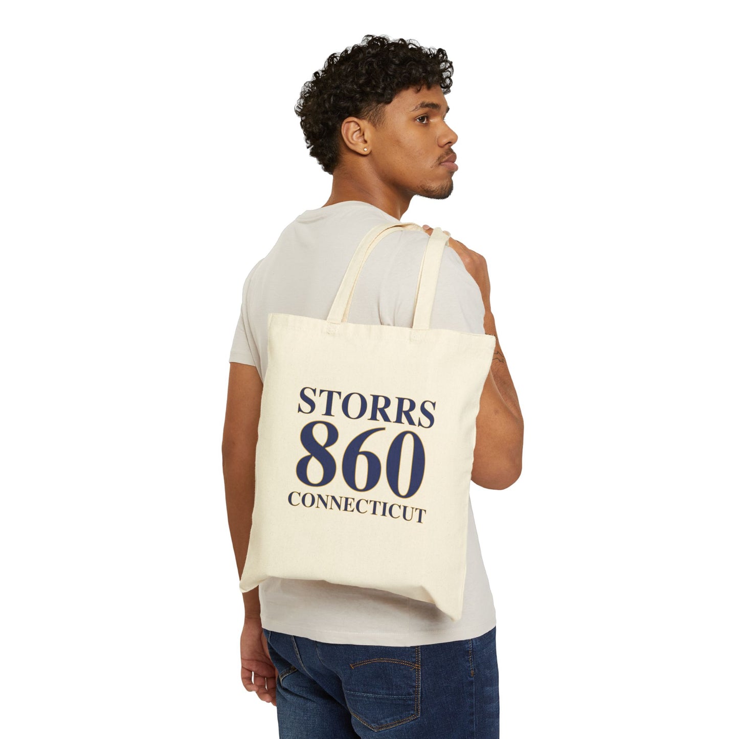 Storrs 860 Connecticut Cotton Canvas Tote Bag