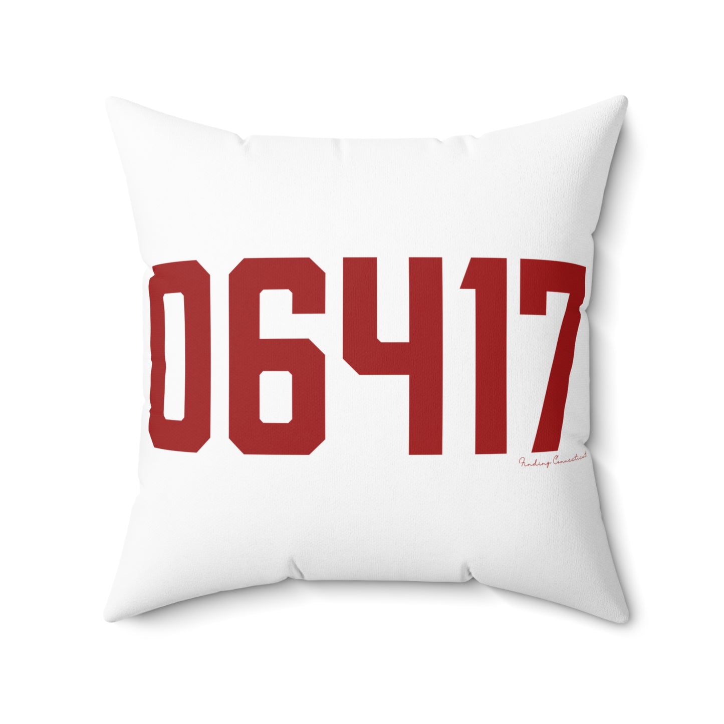 06417 Deep River Connecticut Zip Code Spun Polyester Square Pillow