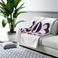 203 Shelton Red White & Blue Sherpa Fleece Blanket