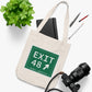 Vintage Exit 48 Merritt Parkway Sign Organic Canvas Tote Bag