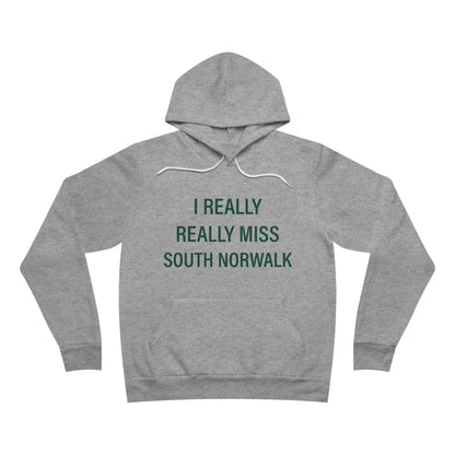 I Really Really Miss South Norwalk Unisex Sponge Fleece Pullover Hoodie