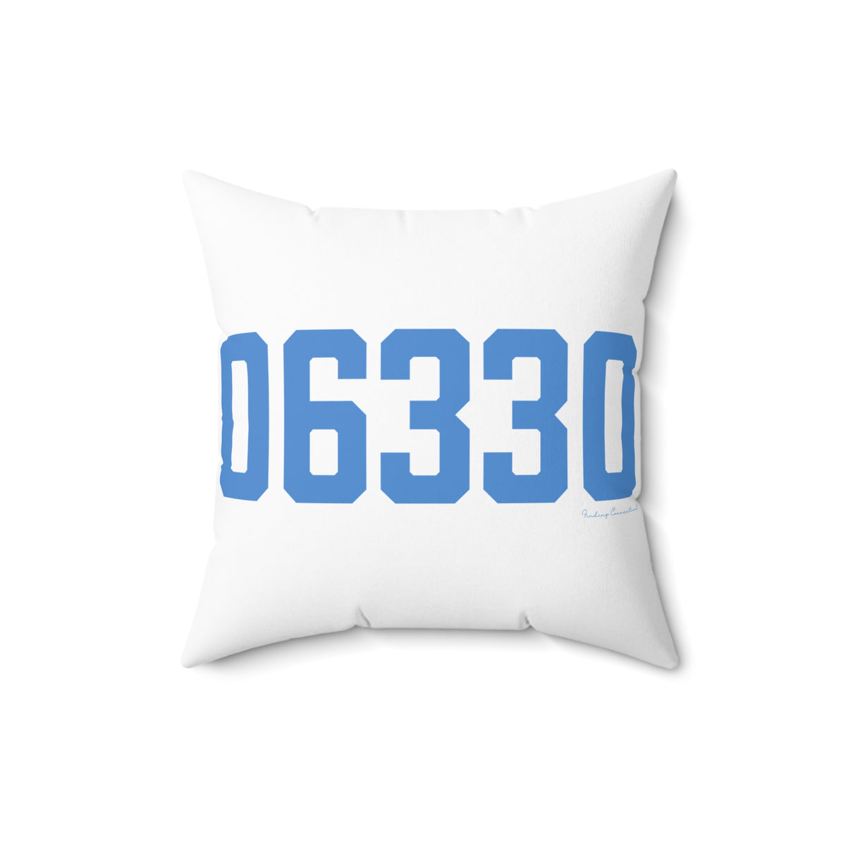 06330 Sprague Connecticut Zip Code  Spun Polyester Square Pillow