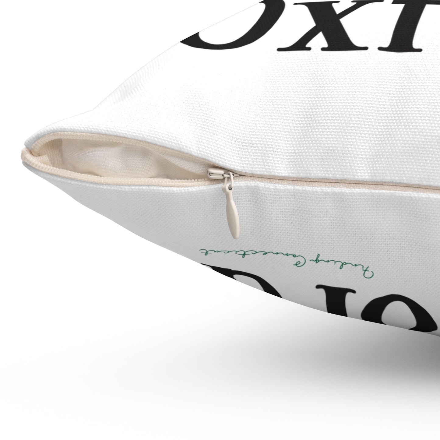 I Clover Oxford Spun Polyester Square Pillow