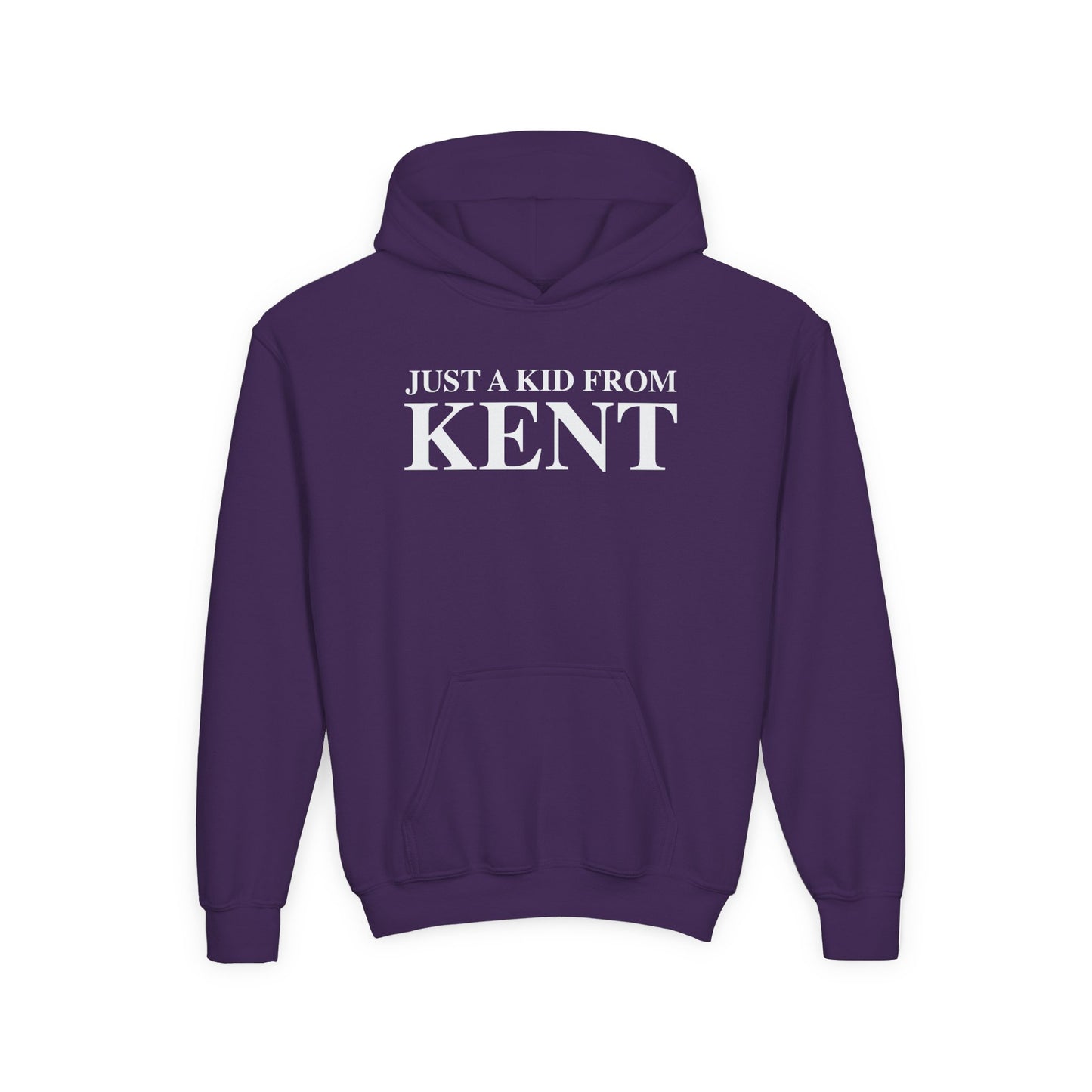 Just a kid from Kent Youth Heavy Blend Hooded Sweatshirt