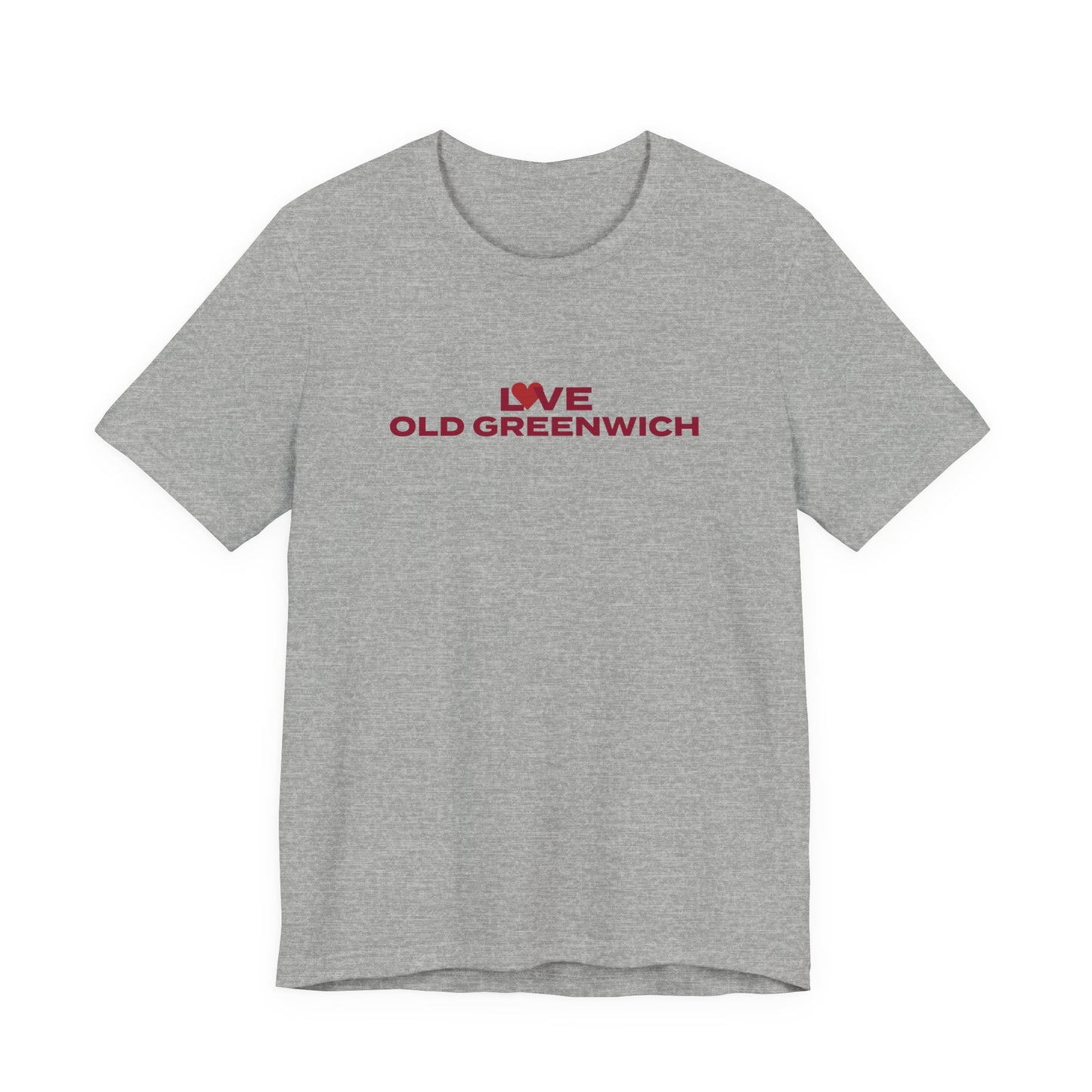 Love Old Greenwich Unisex Jersey Short Sleeve T-Shirt