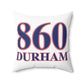 860 Durham Red, White & Blue  Spun Polyester Square Pillow