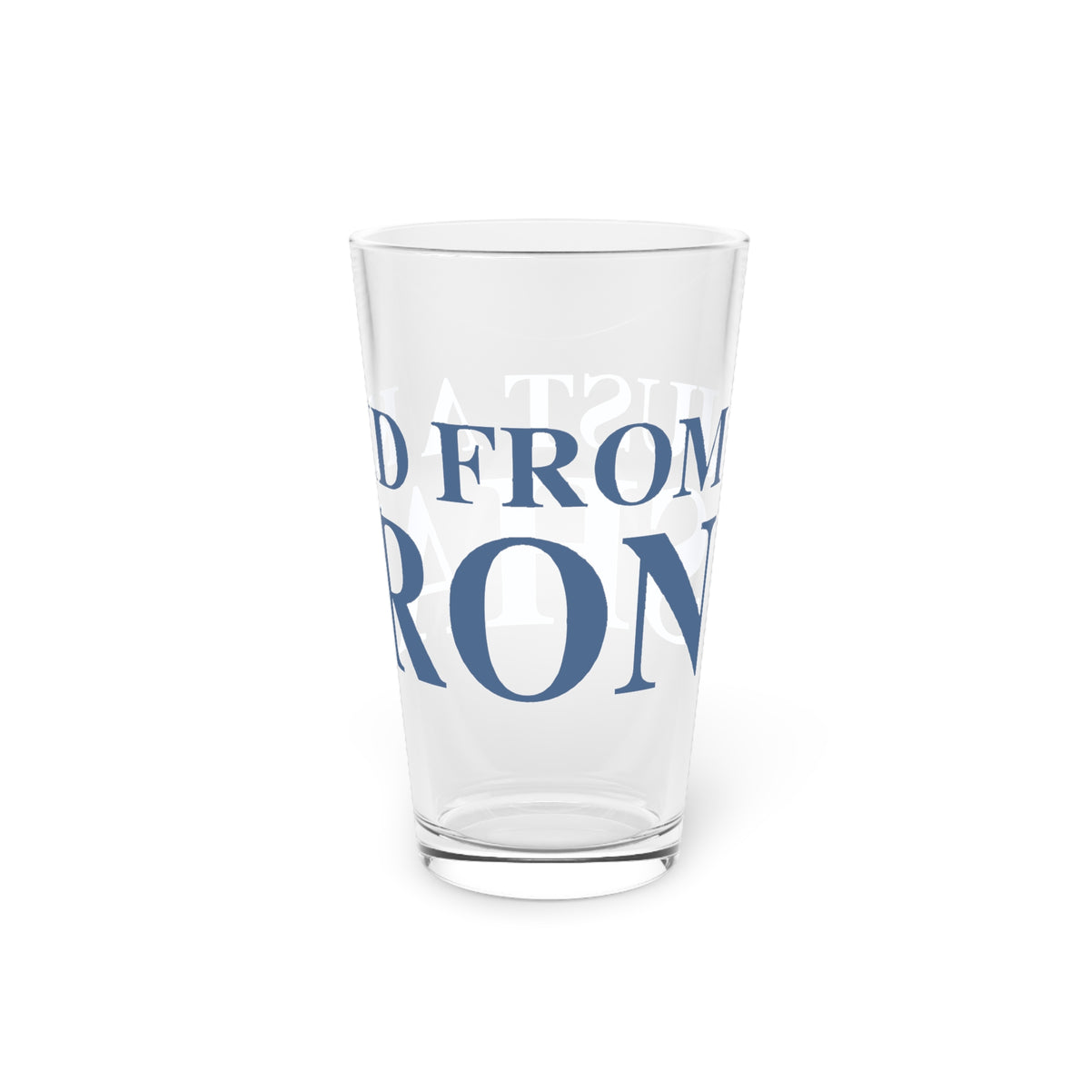 Just a kid from Sharon Pint Glass, 16oz