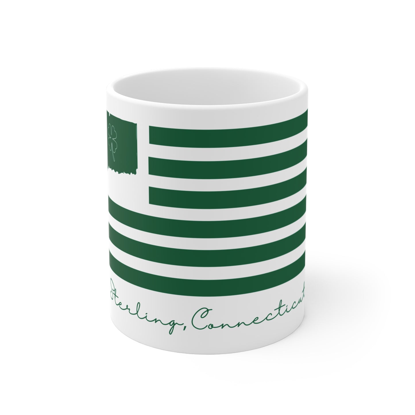 Sterling Connecticut St. Patrick’s Day Flag Mug 11oz