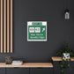 Vintage WCP Exit 59 Sign Matte Canvas, Stretched, 1.25"