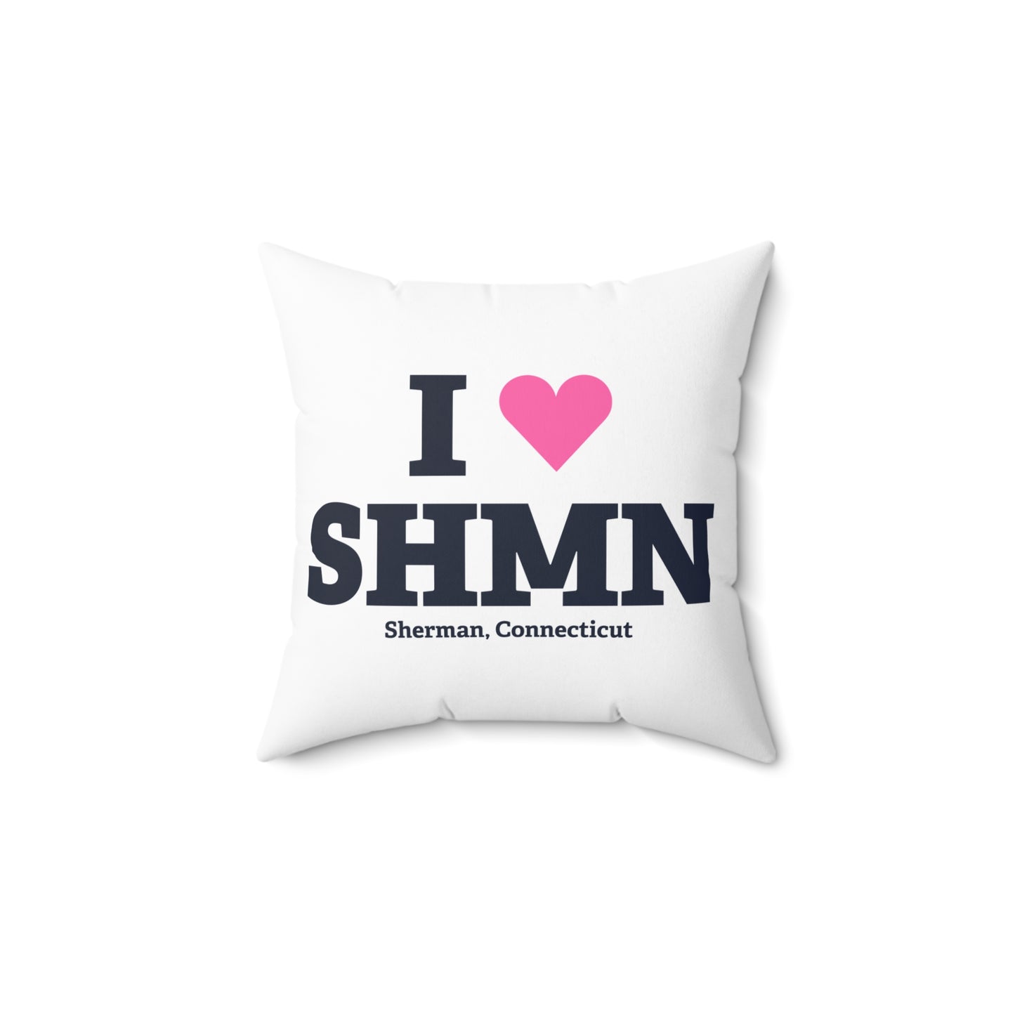 I Heart SHMN Spun Polyester Square Pillow