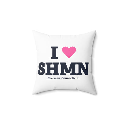 I Heart SHMN Spun Polyester Square Pillow