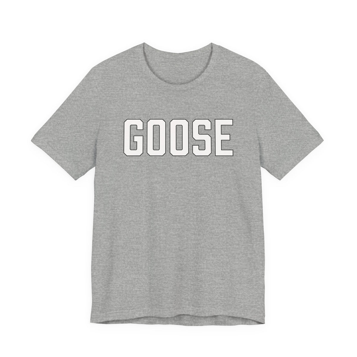 Goose Zip Code White & Black Unisex Jersey Short Sleeve T-Shirt