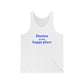 Darien Is My Happy Place Unisex Jersey Tank Top