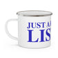 Just a kid from Lisbon  Enamel Camping Mug