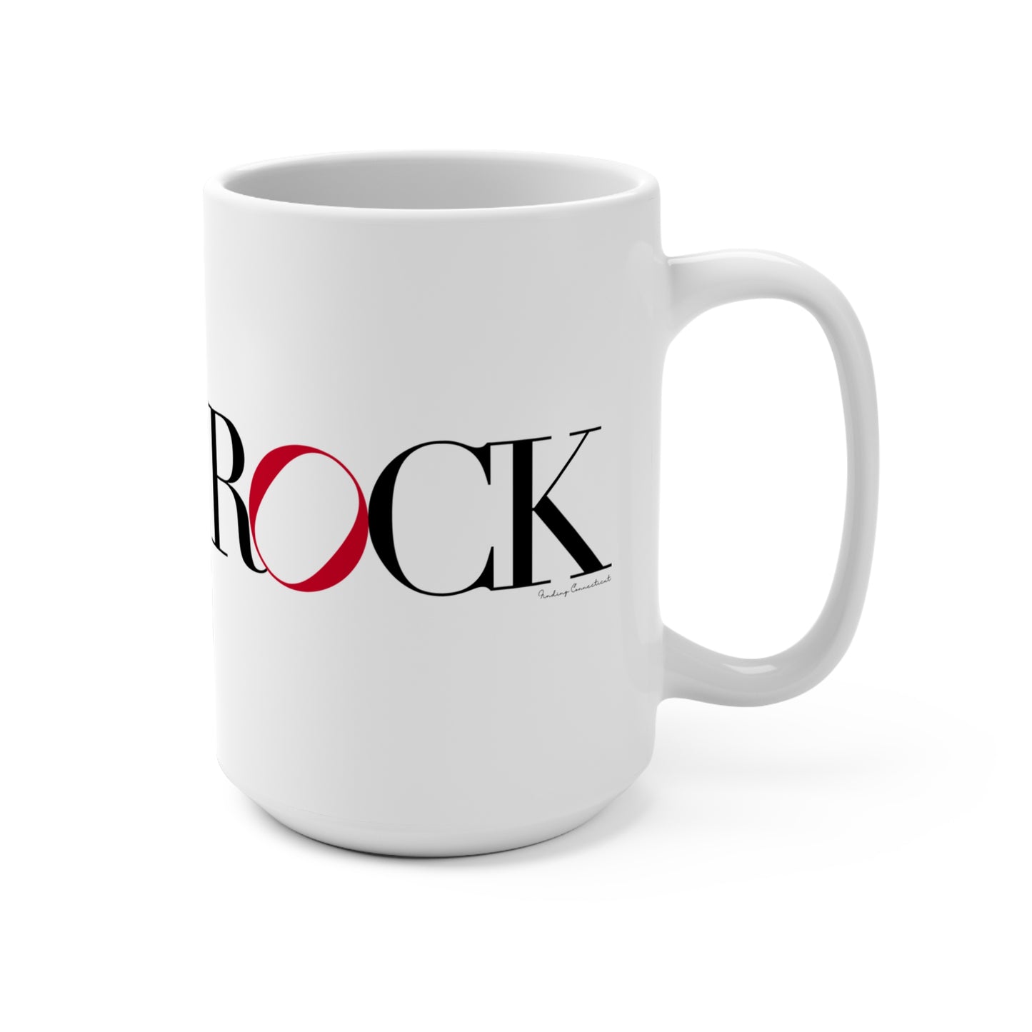 41 Tilt Black Rock Mug 15oz