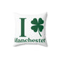 I Clover Manchester Spun Polyester Square Pillow
