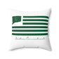 Easton Connecticut St Patrick’s Day Flag Spun Polyester Square Pillow
