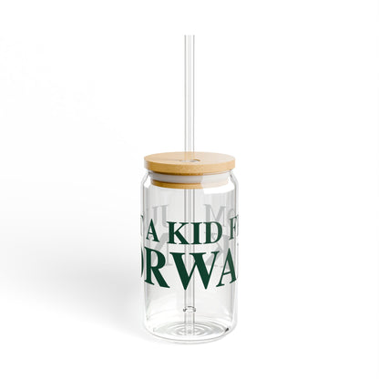 Just a kid from Norwalk Sipper Glass, 16oz