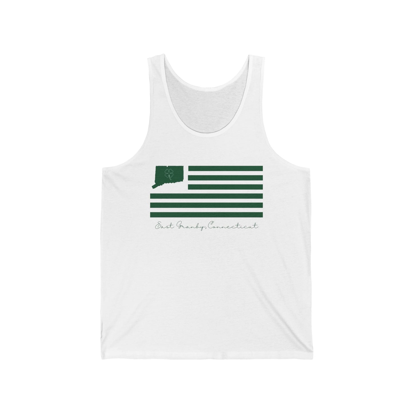 East Granby Connecticut St. Patrick’s Day Flag Unisex Jersey Tank Top