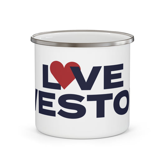 Love Weston Enamel Camping Mug