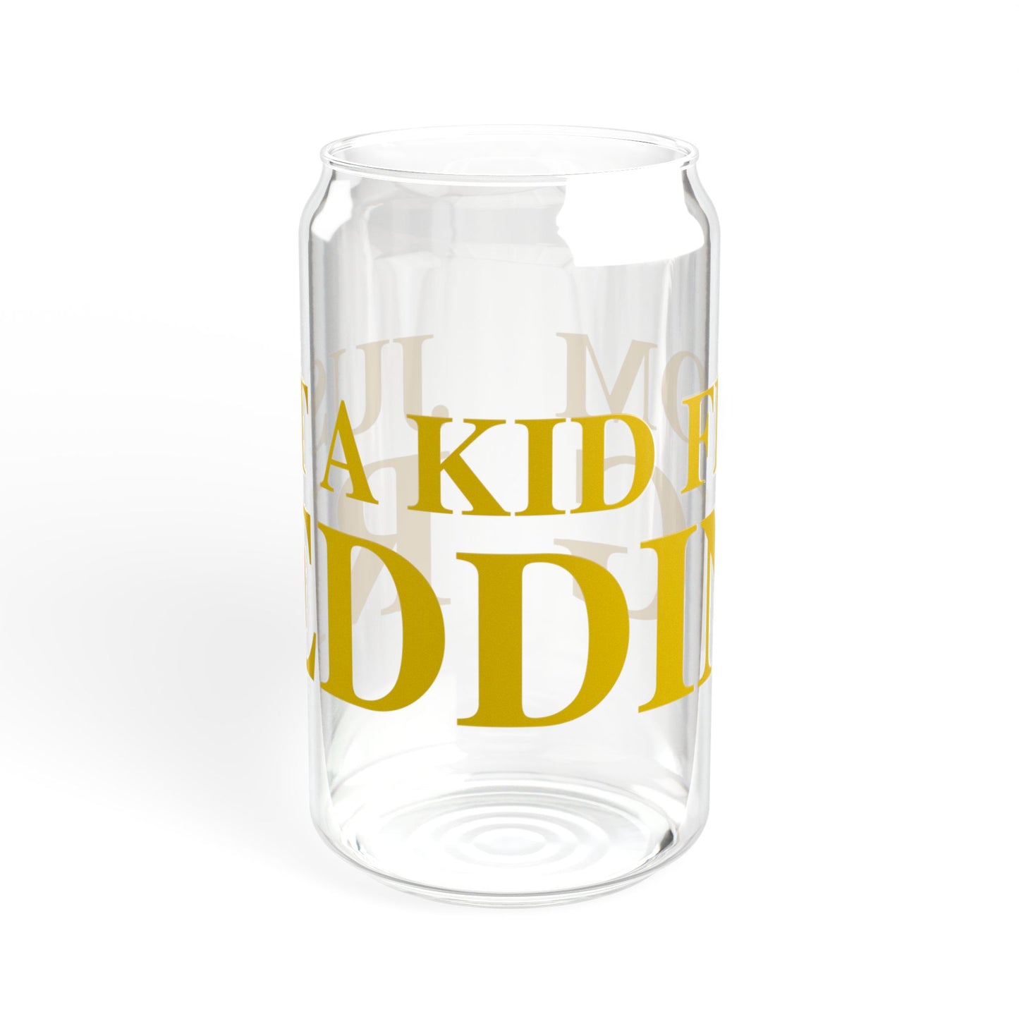 Just a kid from Redding Sipper Glass, 16oz