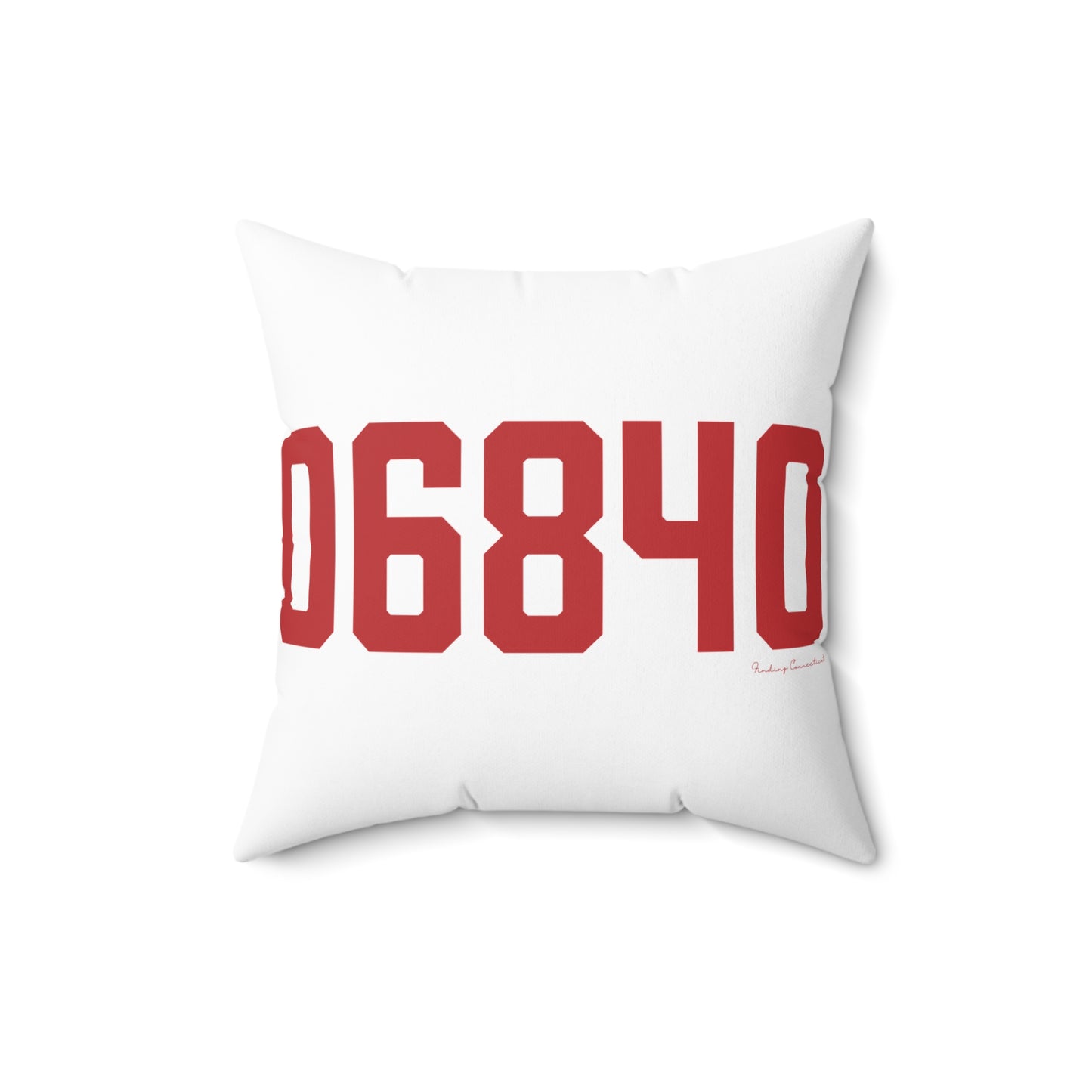 06840 New Canaan Connecticut Zip Code Spun Polyester Square Pillow
