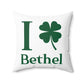 I Clover Bethel Spun Polyester Square Pillow