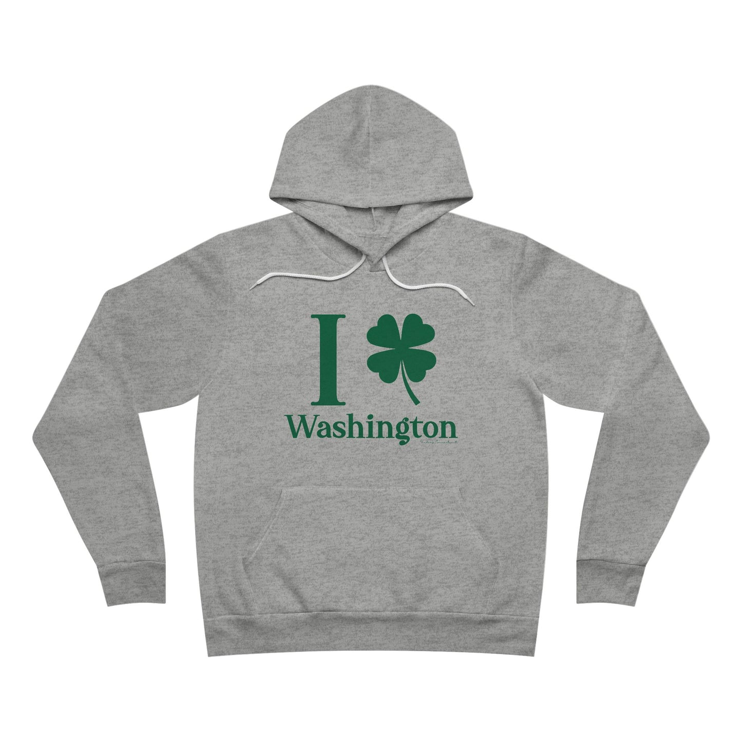 I Clover Washington Unisex Sponge Fleece Pullover Hoodie