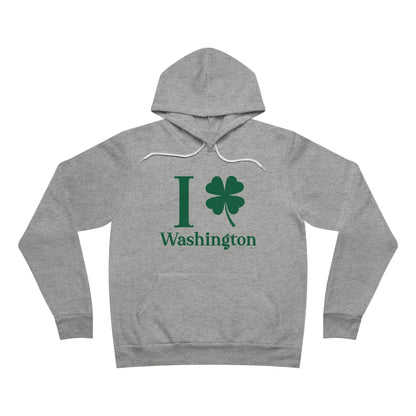 I Clover Washington Unisex Sponge Fleece Pullover Hoodie