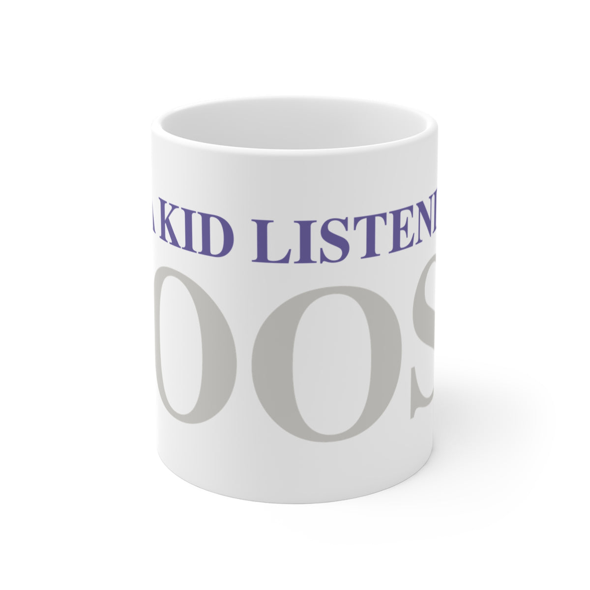 Just a kid Listening  to Goose - Gray and Purple Mug 11oz