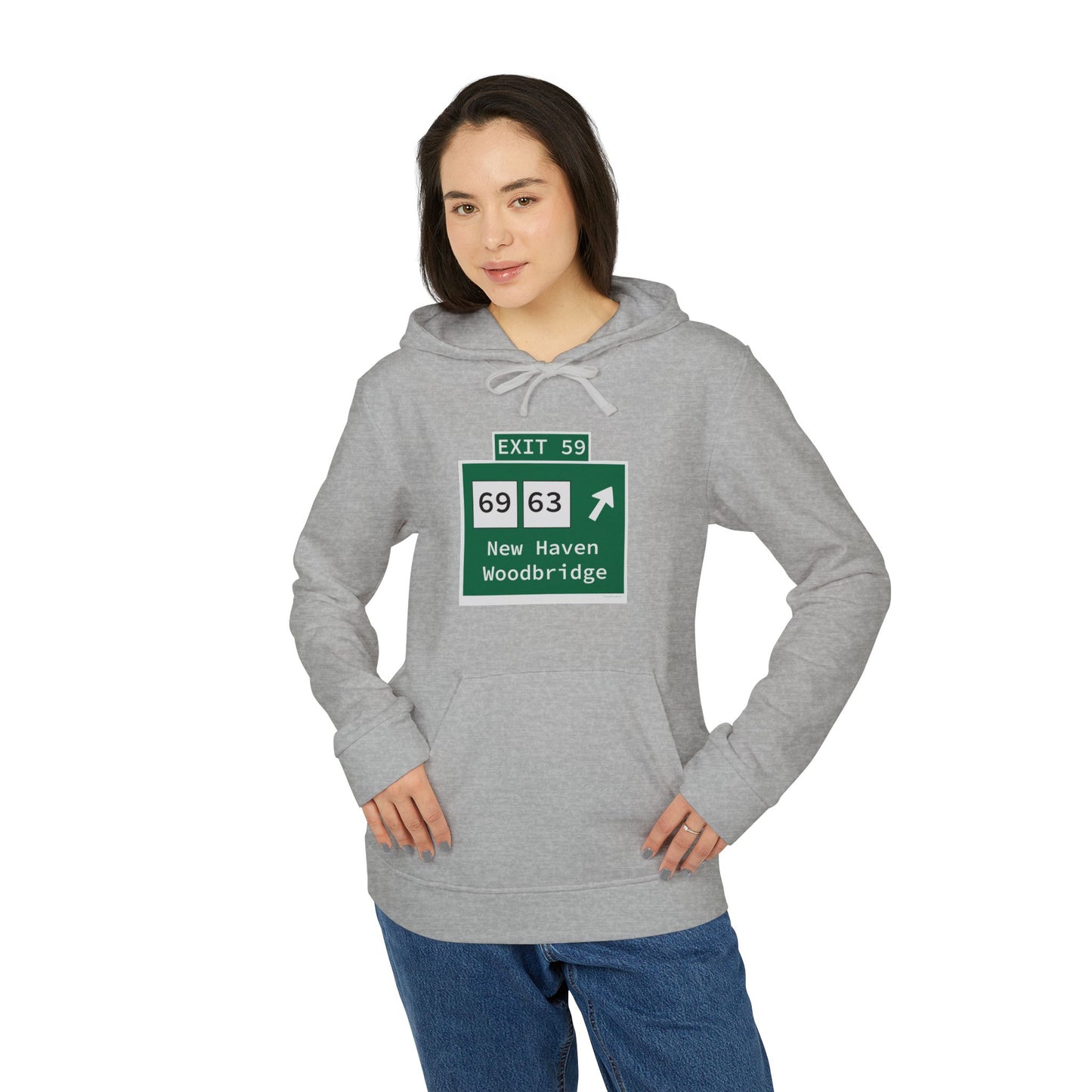 Vintage WCP Exit 59 Sign adidas Unisex Fleece Hoodie
