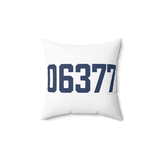 06377 Sterling Connecticut Zip Code Spun Polyester Square Pillow