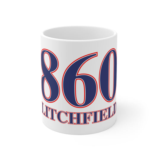 Litchfield Red, White & Blue Mug 11oz