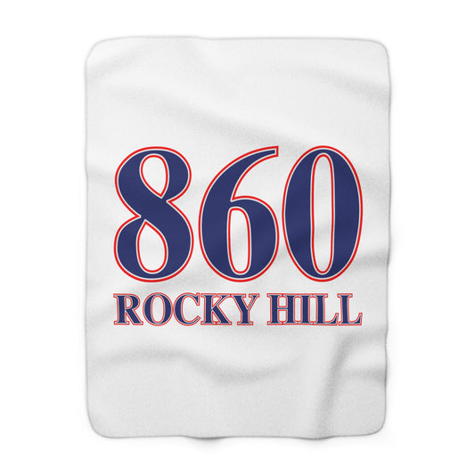860 Rocky Hill Red, White & Blue Sherpa Fleece Blanket