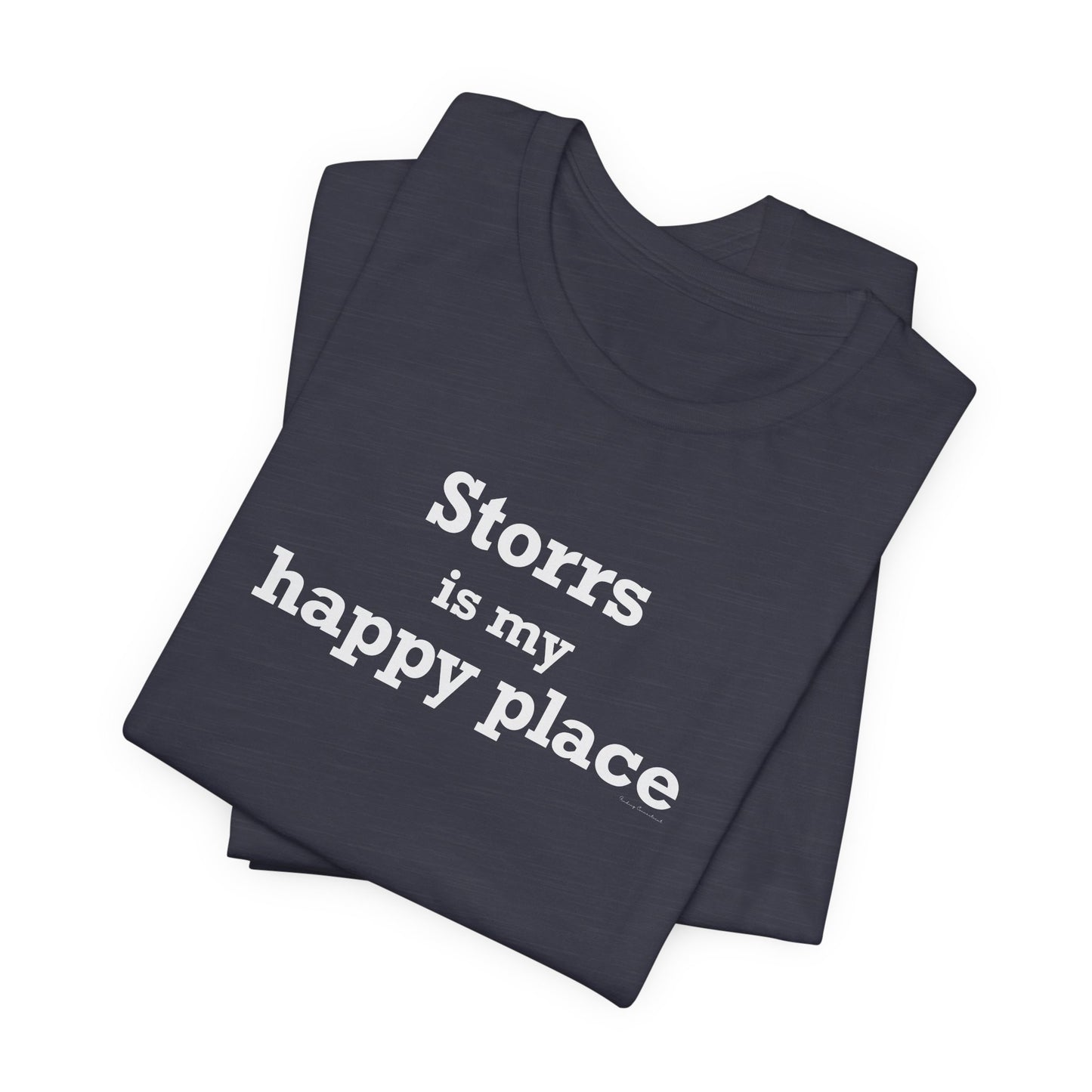 Storrs Is My Happy Place Unisex Jersey Short Sleeve T-Shirt