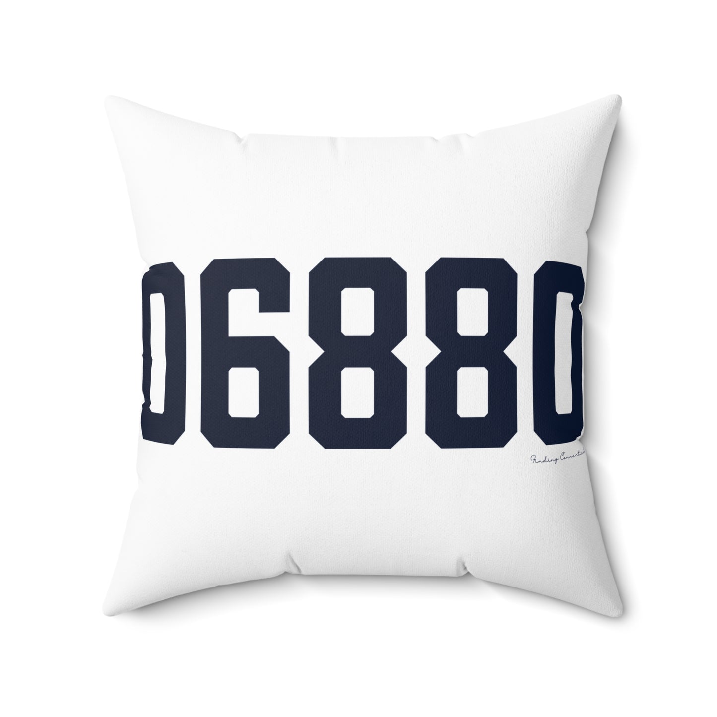 06880 Westport Connecticut Zip Code Spun Polyester Square Pillow